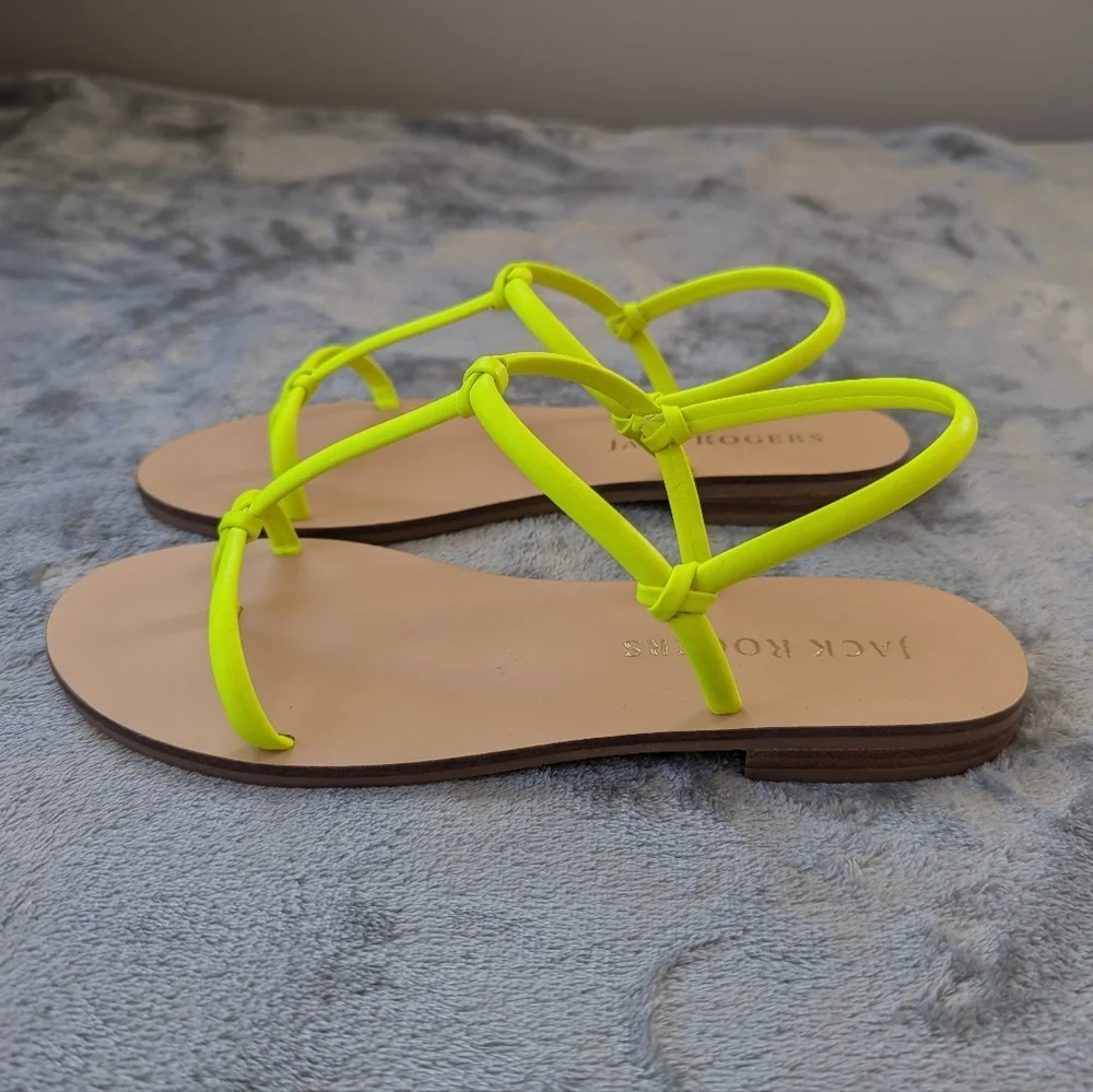 Jack Rogers Bea Neon Yellow‎ Strappy Sandals